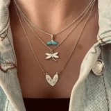 گردنبند نقره زنانه در سه طرح متنوع