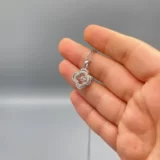 🌸 گردنبند استیل با پلاک طرح گل 🌸