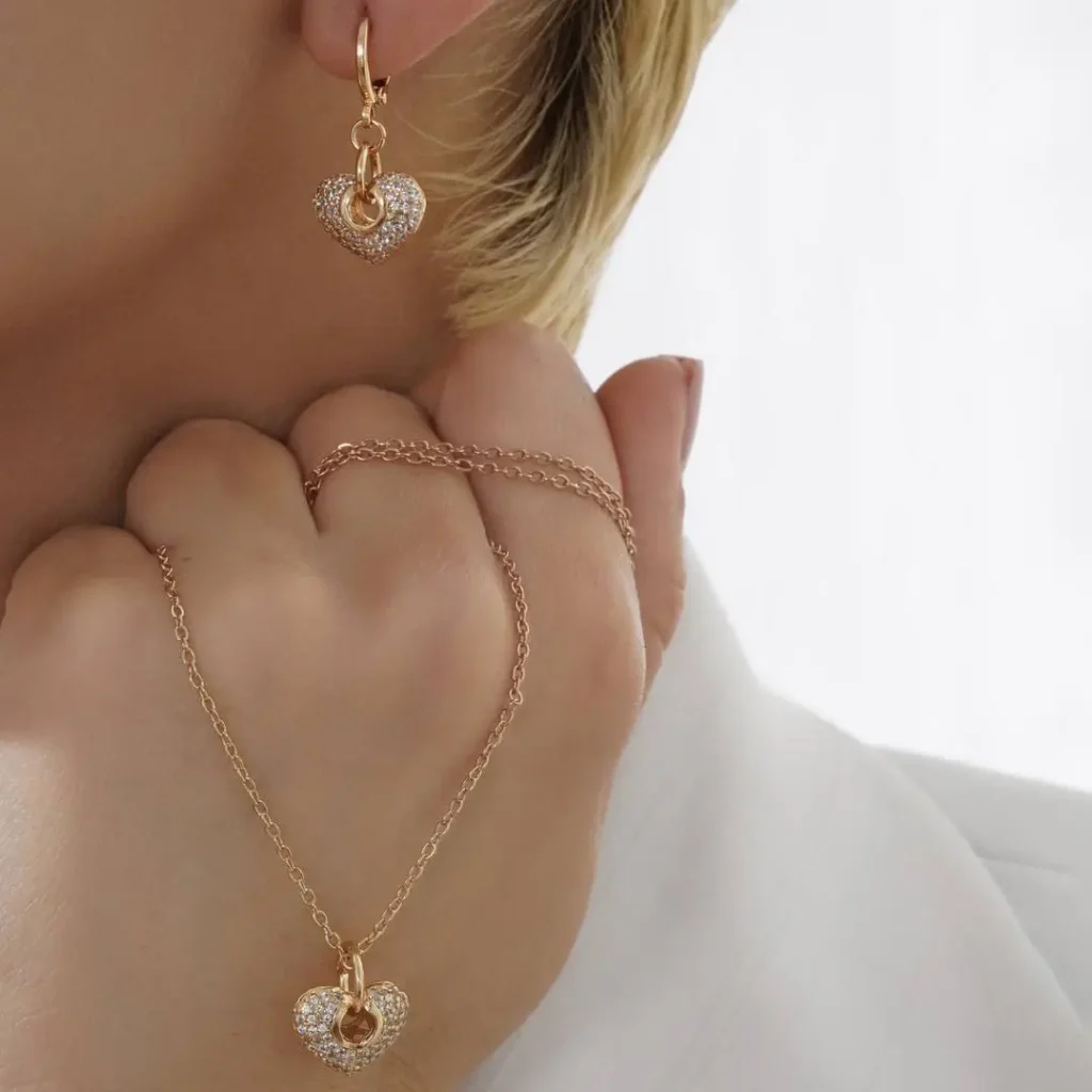 نیمست قلبی نگین دار