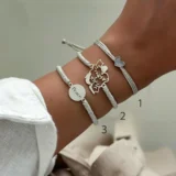 دستبندهای نقره طرح قلب، ایران و Peace