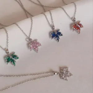 گردنبند طرح برگ