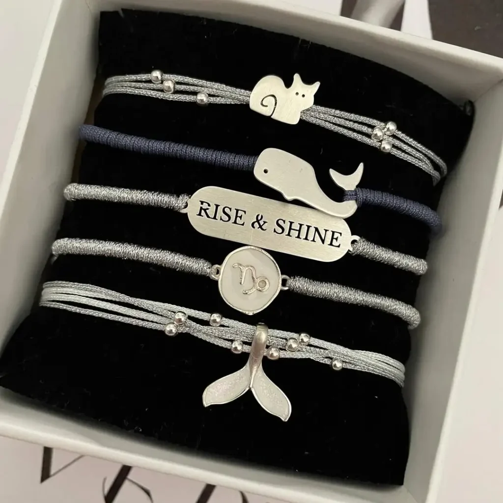 کالکشن دستبندهای مینیمال با آویز نقره