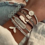 کالکشن دستبندهای مینیمال با آویز نقره