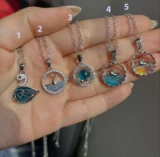 گردنبند در طرح های دریا، قو و سیاره